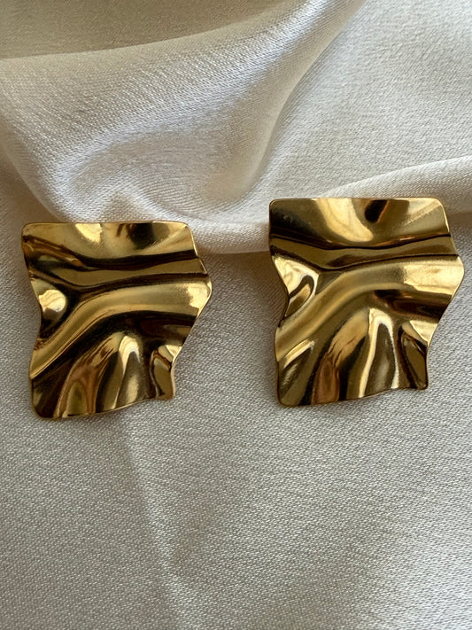 Ola Studs (Melted Square)