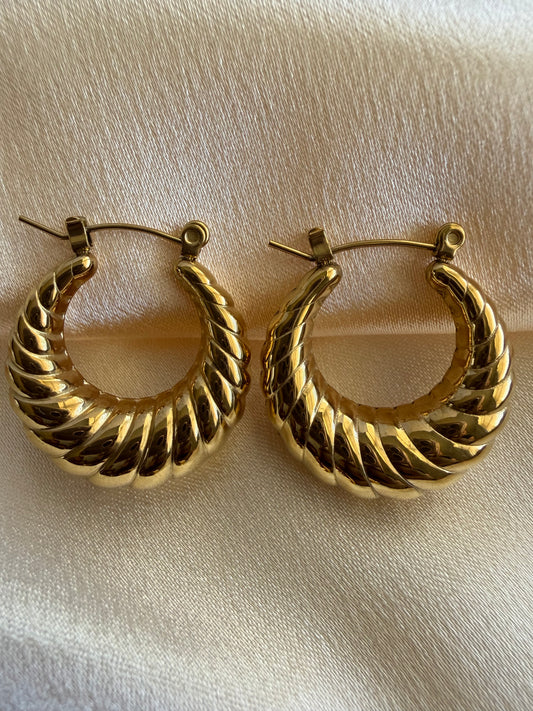 Ara Hoops-Twist Texture
