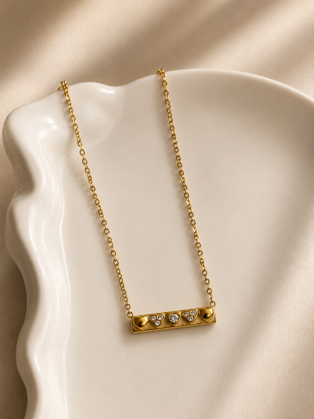 Ife Necklace (Heart Bar)